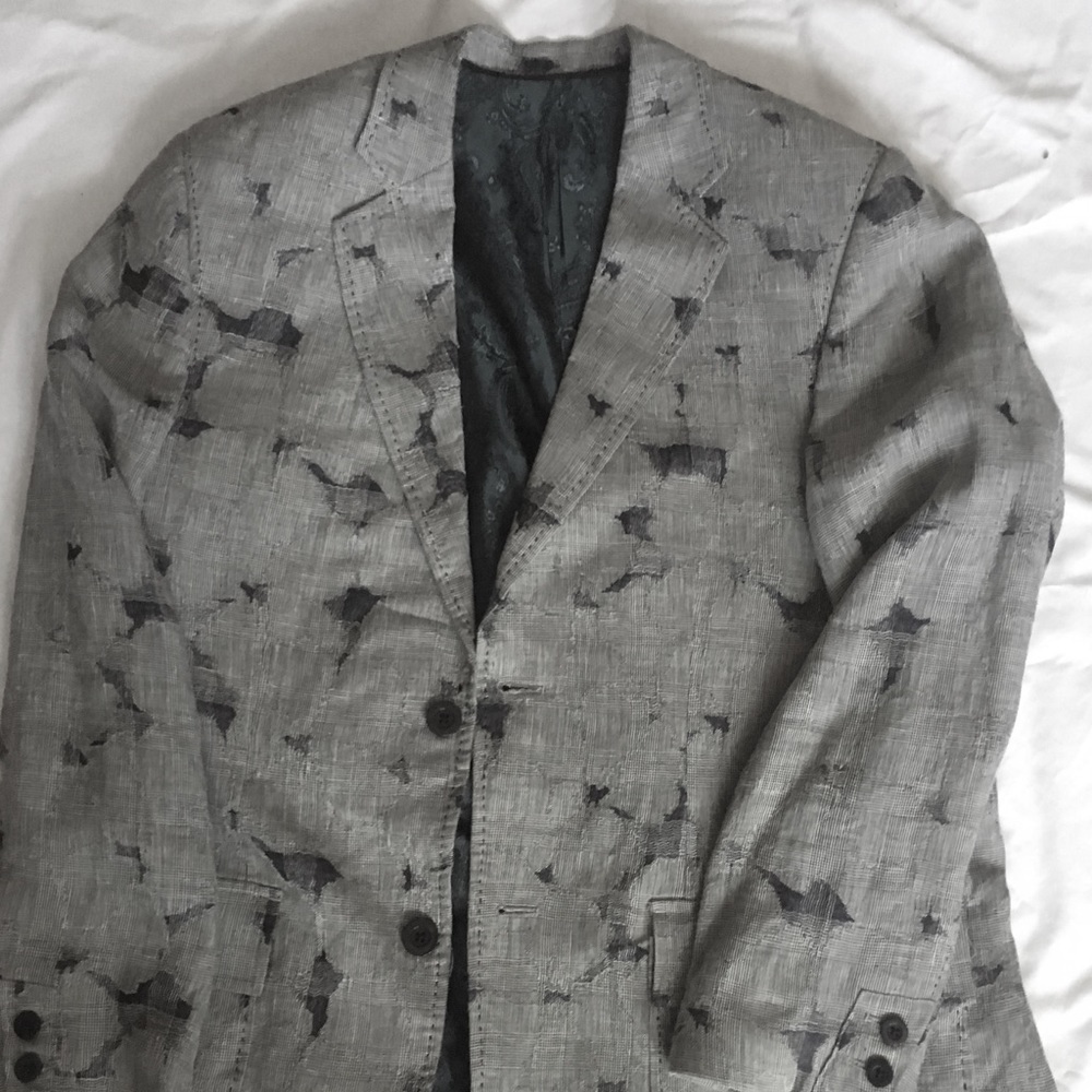 Ross Graison sport coat in distressed glen plaid